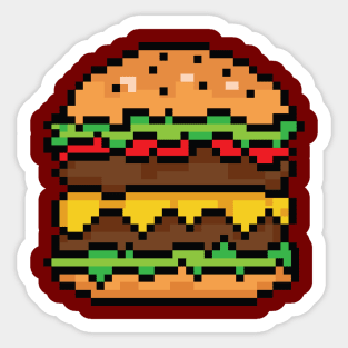 BURGER pixelart Sticker